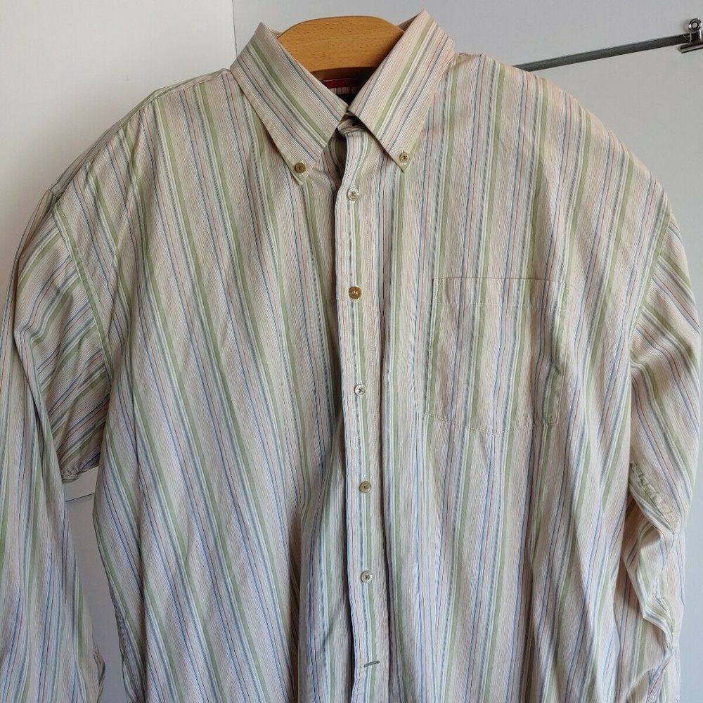Tommy Hilfiger Mens Button Down Long Sleeve 80's